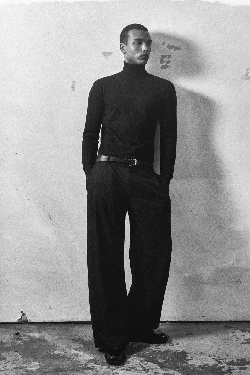 Black Sumi Paneled Trouser - Size 0