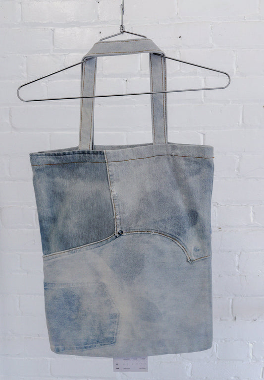 003 Marl Washed Denim Tote Bag