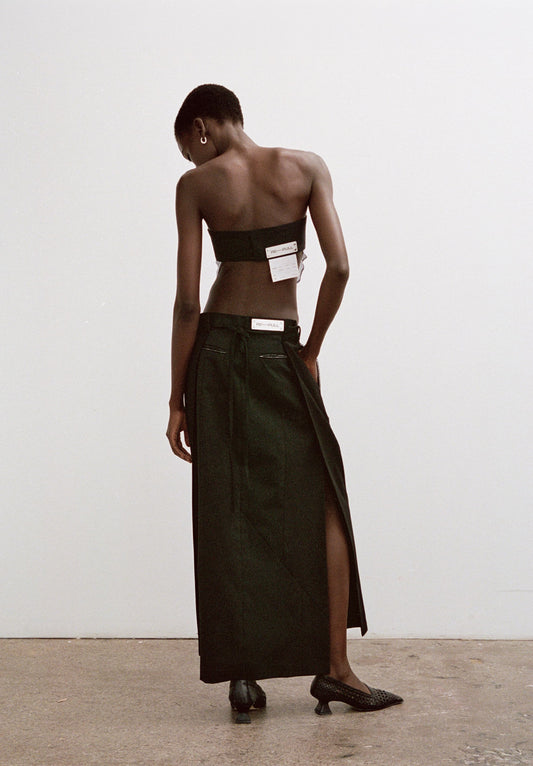 Pith Tailored Apron Maxi Skirt
