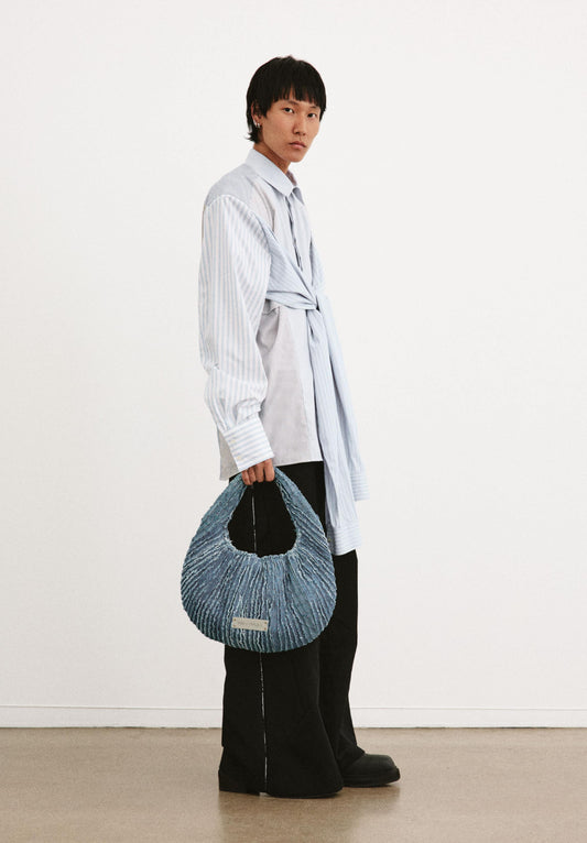 Lobe Textured Denim Bag