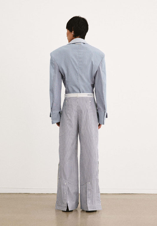 Orthen Wide Leg Shirting Trouser