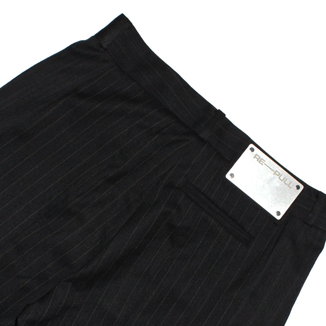 Pinstripe Sumi Paneled Trouser - Size 1