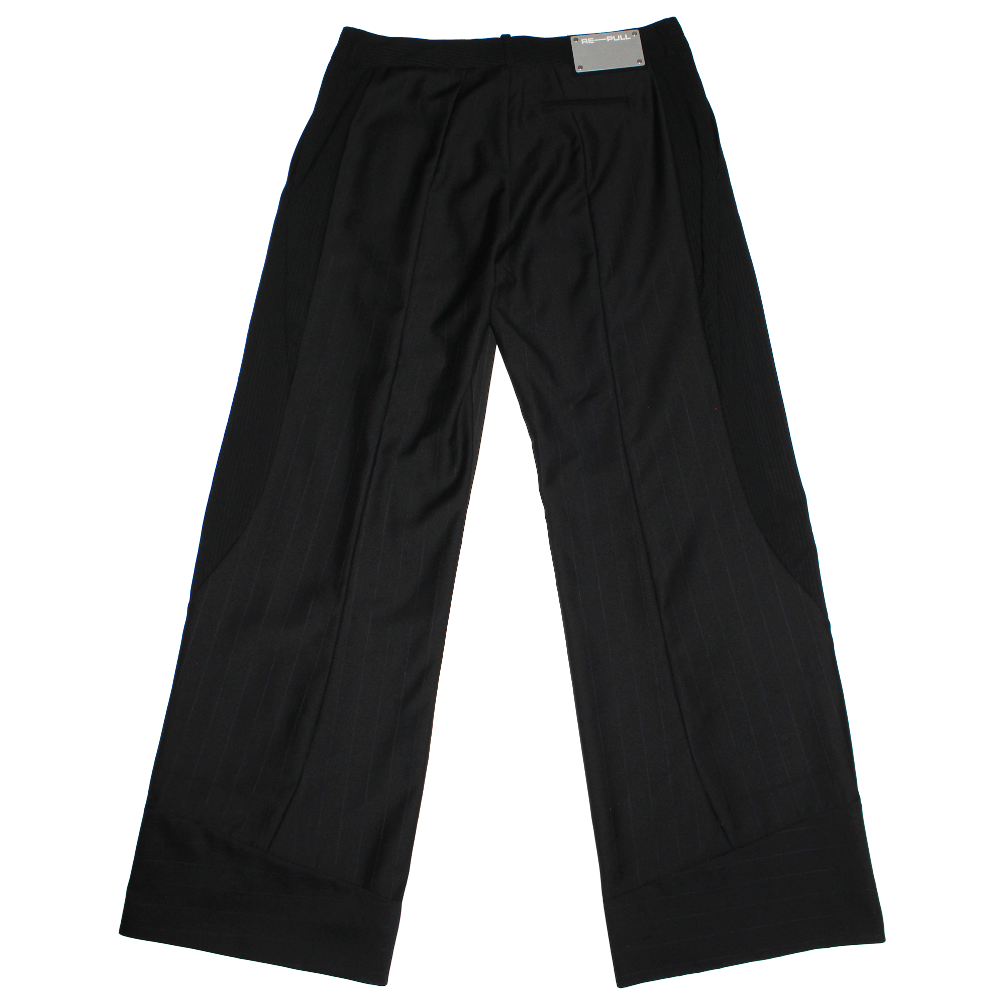 Pinstripe Sumi Paneled Trouser - Size 3