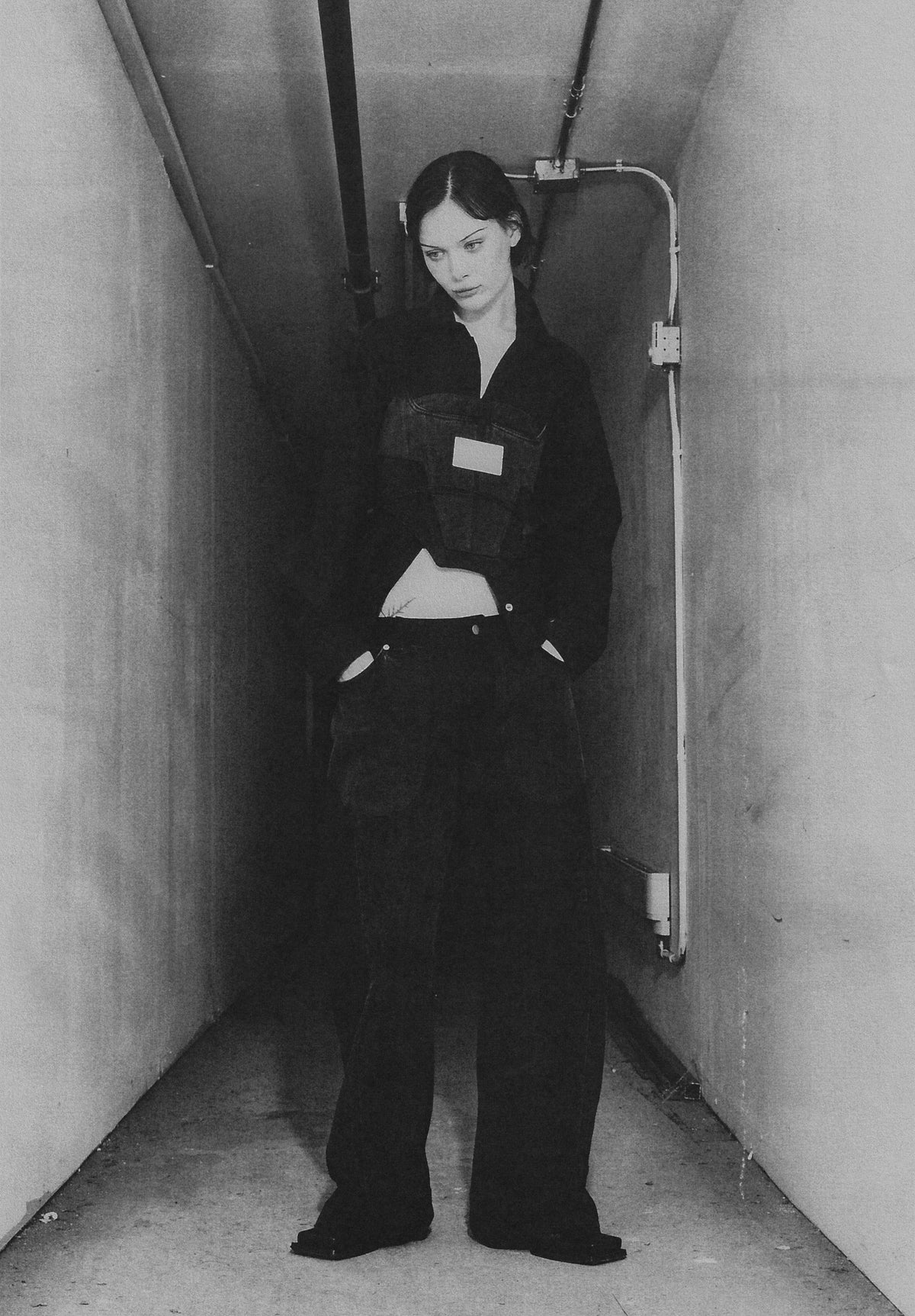 002 Nocta Pavilion Panelled Black Jeans