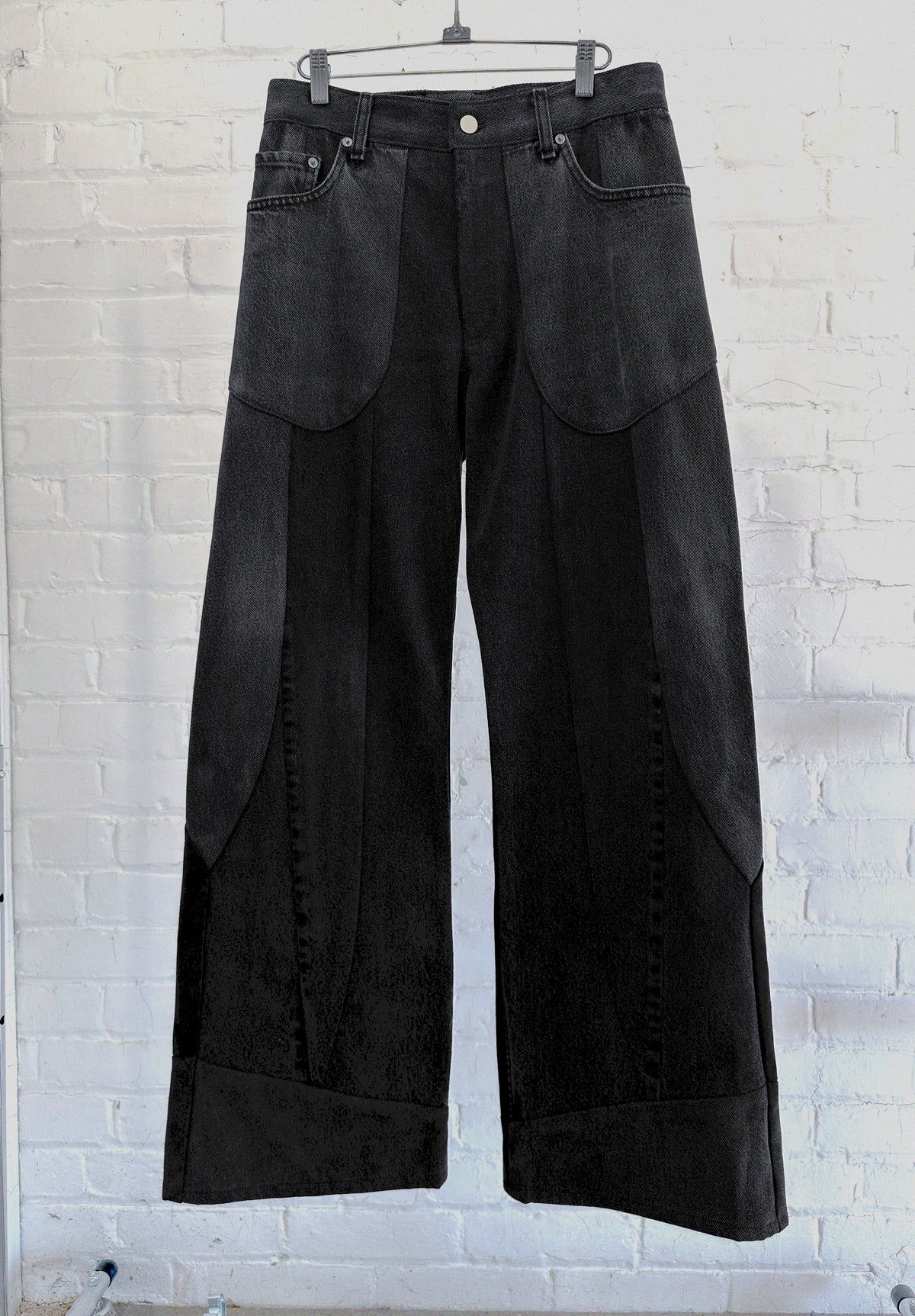 002 Nocta Pavilion Panelled Black Jeans