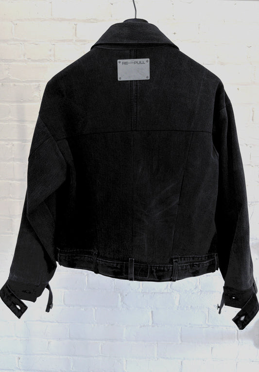 002 Oxide Black Jean Jacket