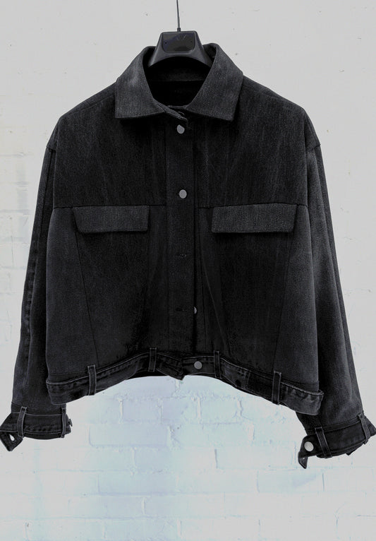 002 Oxide Black Jean Jacket