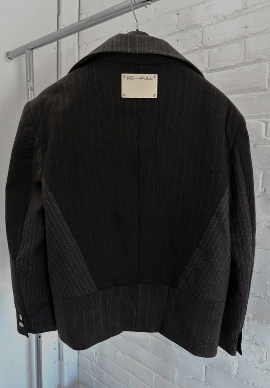 002 Stria Tailored Pinstripe Blazer