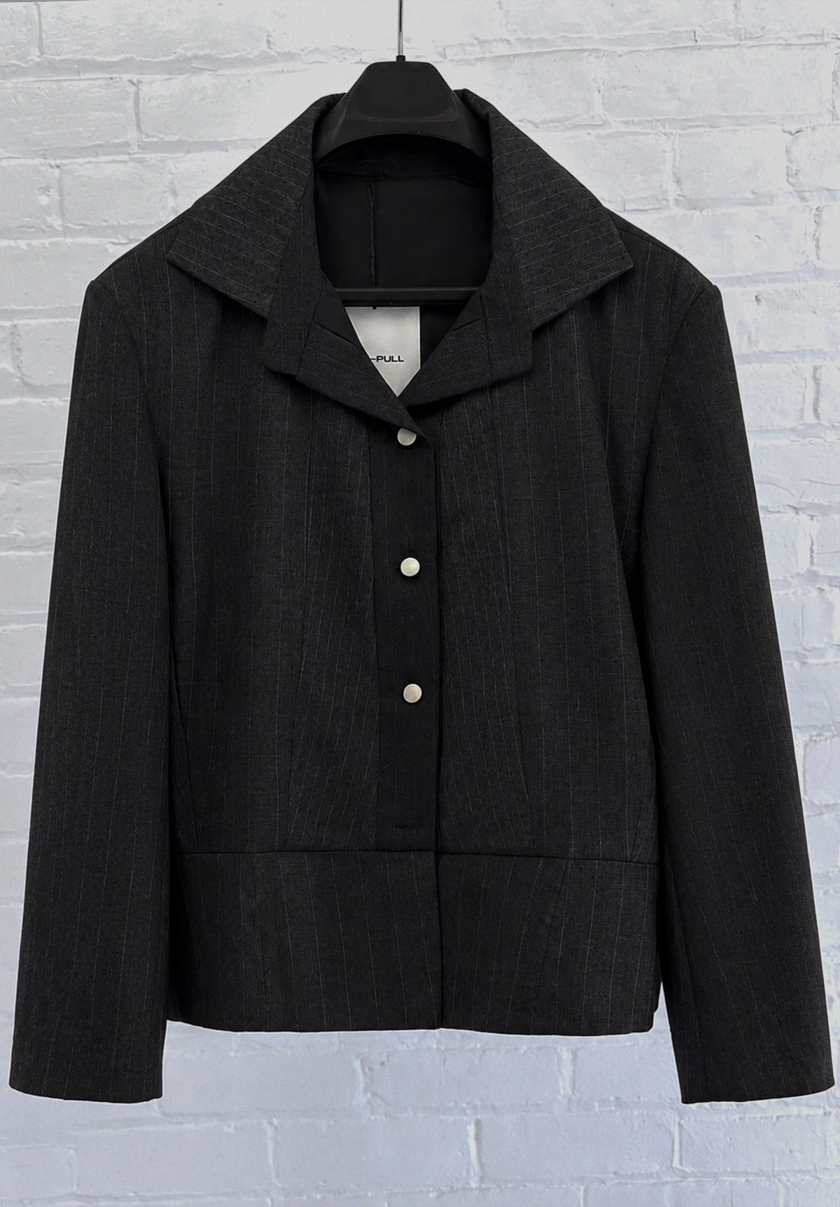 002 Stria Tailored Pinstripe Blazer