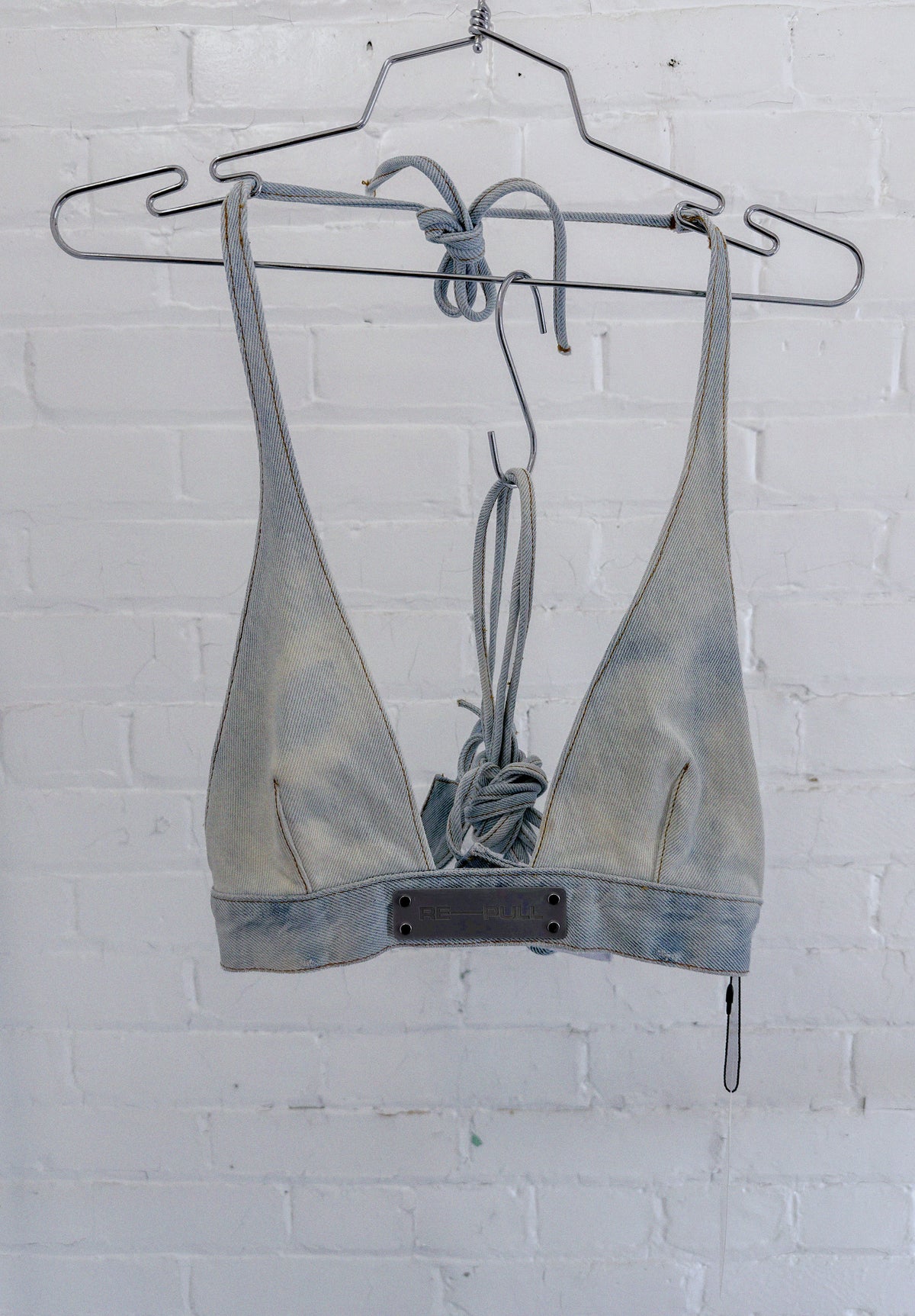 003 Circa Washed Denim Bra Top