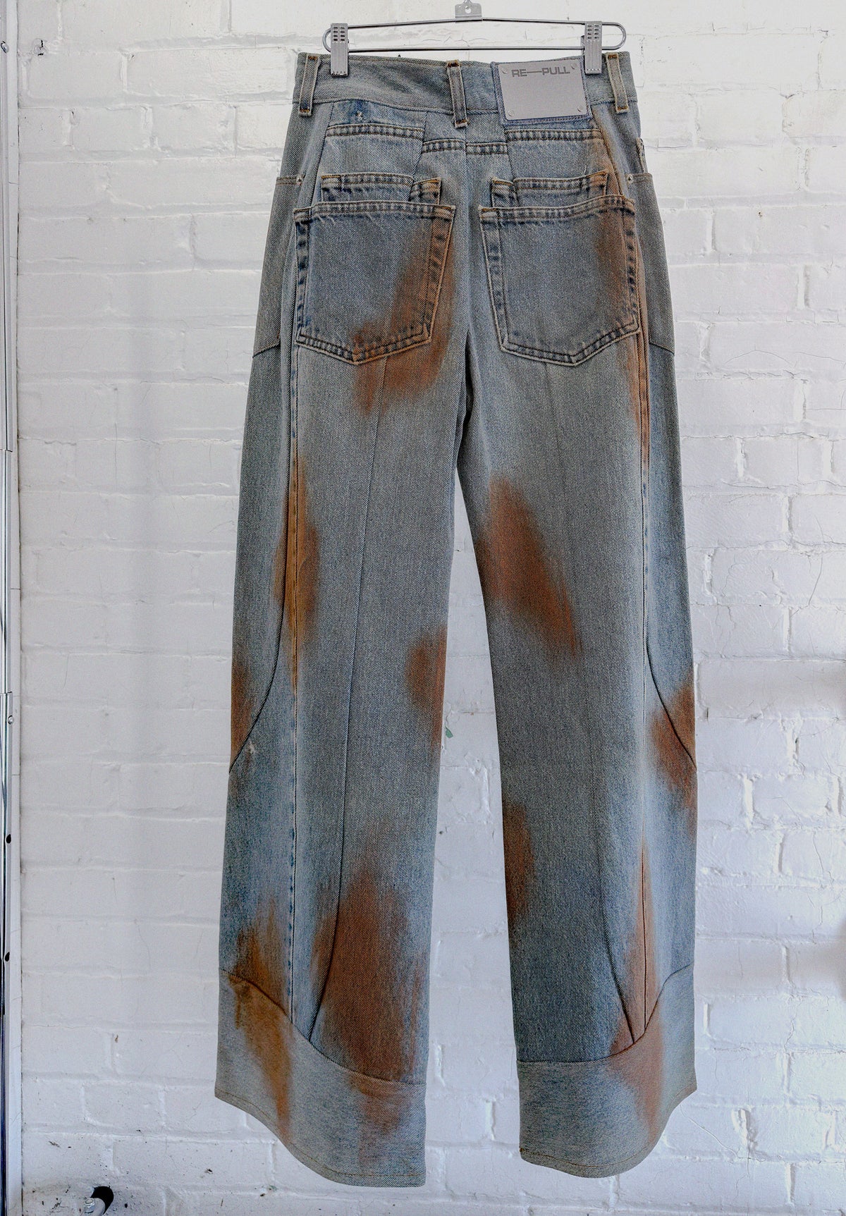 003 Clay Pavilion Stone Dyed Panelled Jeans