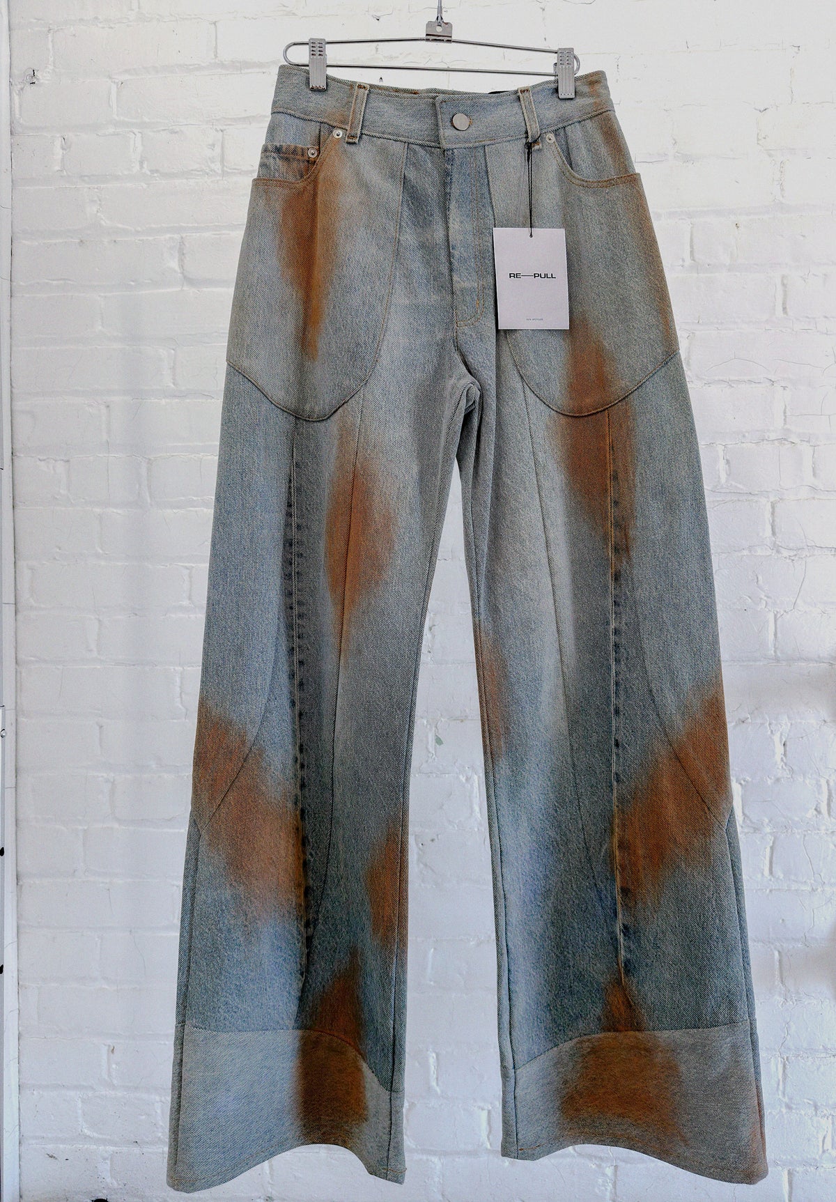 003 Clay Pavilion Stone Dyed Panelled Jeans