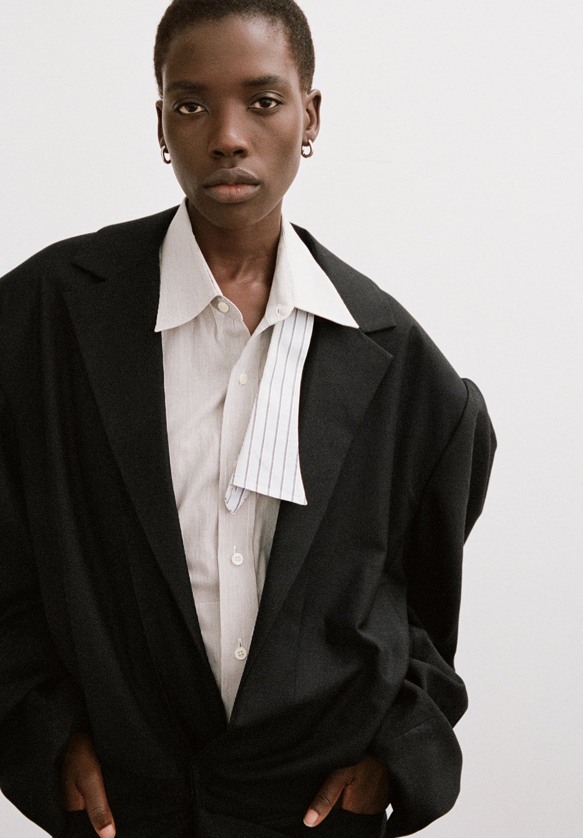 Brivon Convertible Tailored Oversized Blazer