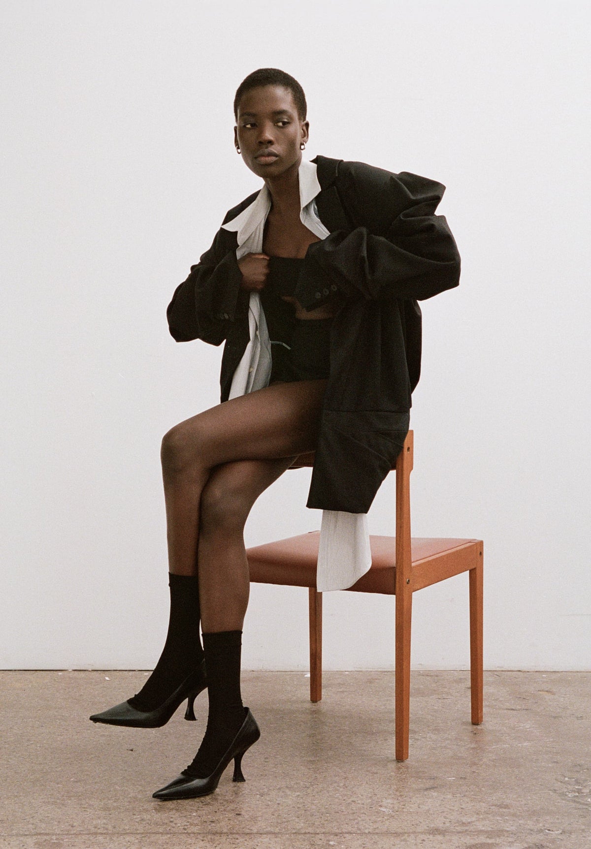 Brivon Convertible Tailored Oversized Blazer