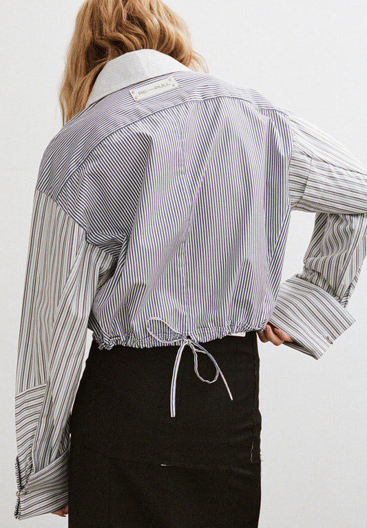 Eave Cropped Dress Shirt