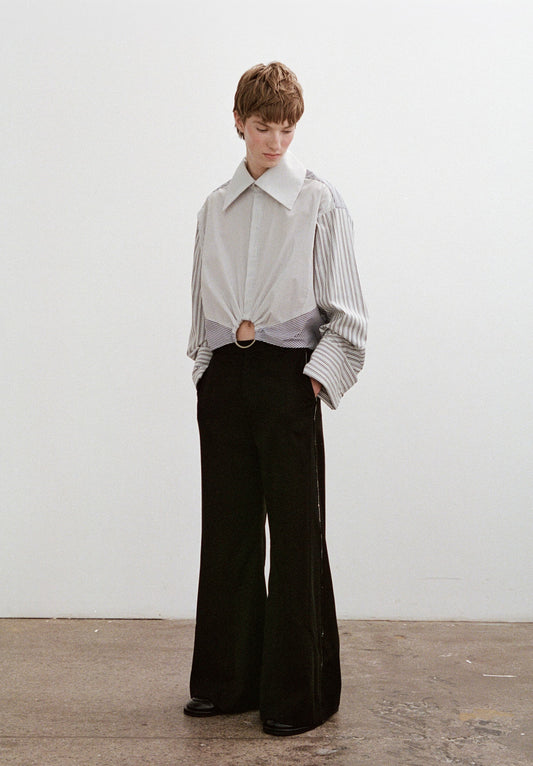 Eave Cropped Dress Shirt