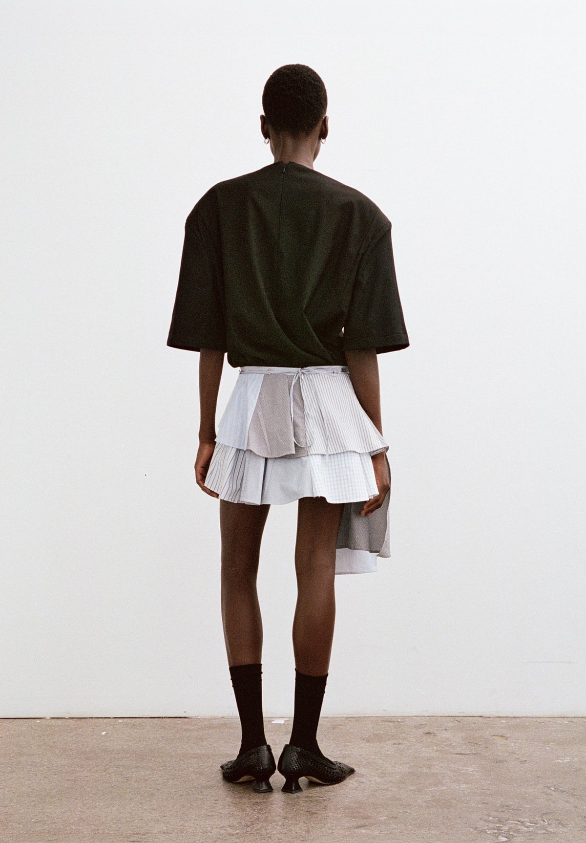 Pintra Convertible Ruffled Mini Skirt