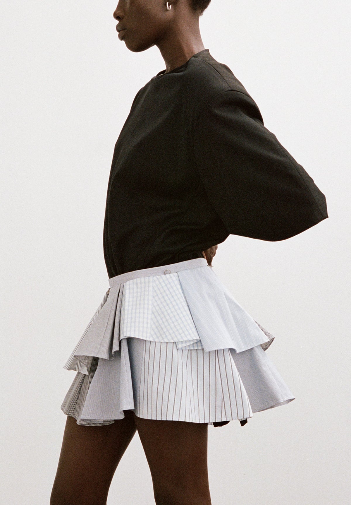 Pintra Convertible Ruffled Mini Skirt