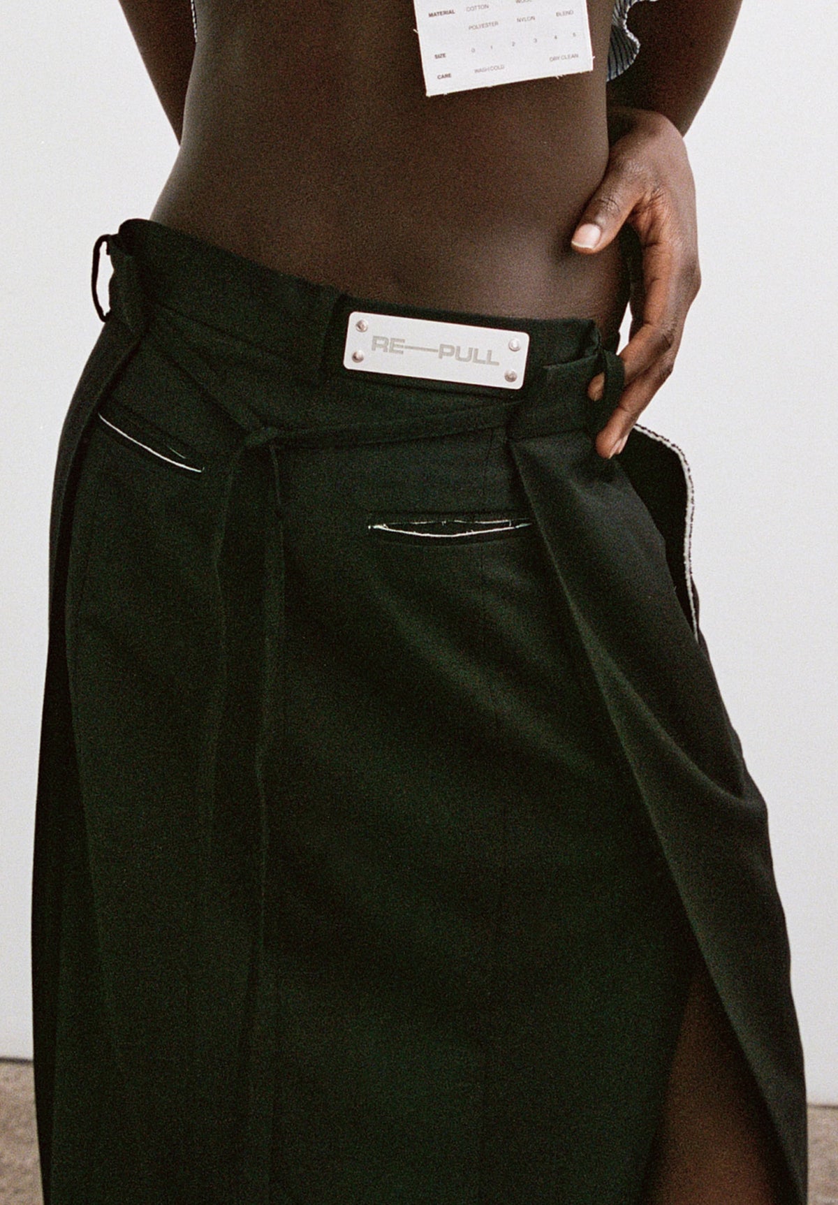 Pith Tailored Apron Maxi Skirt