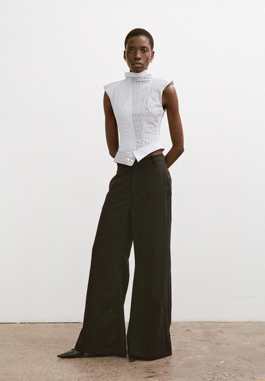 Platen Asymmetrical Shirting Top