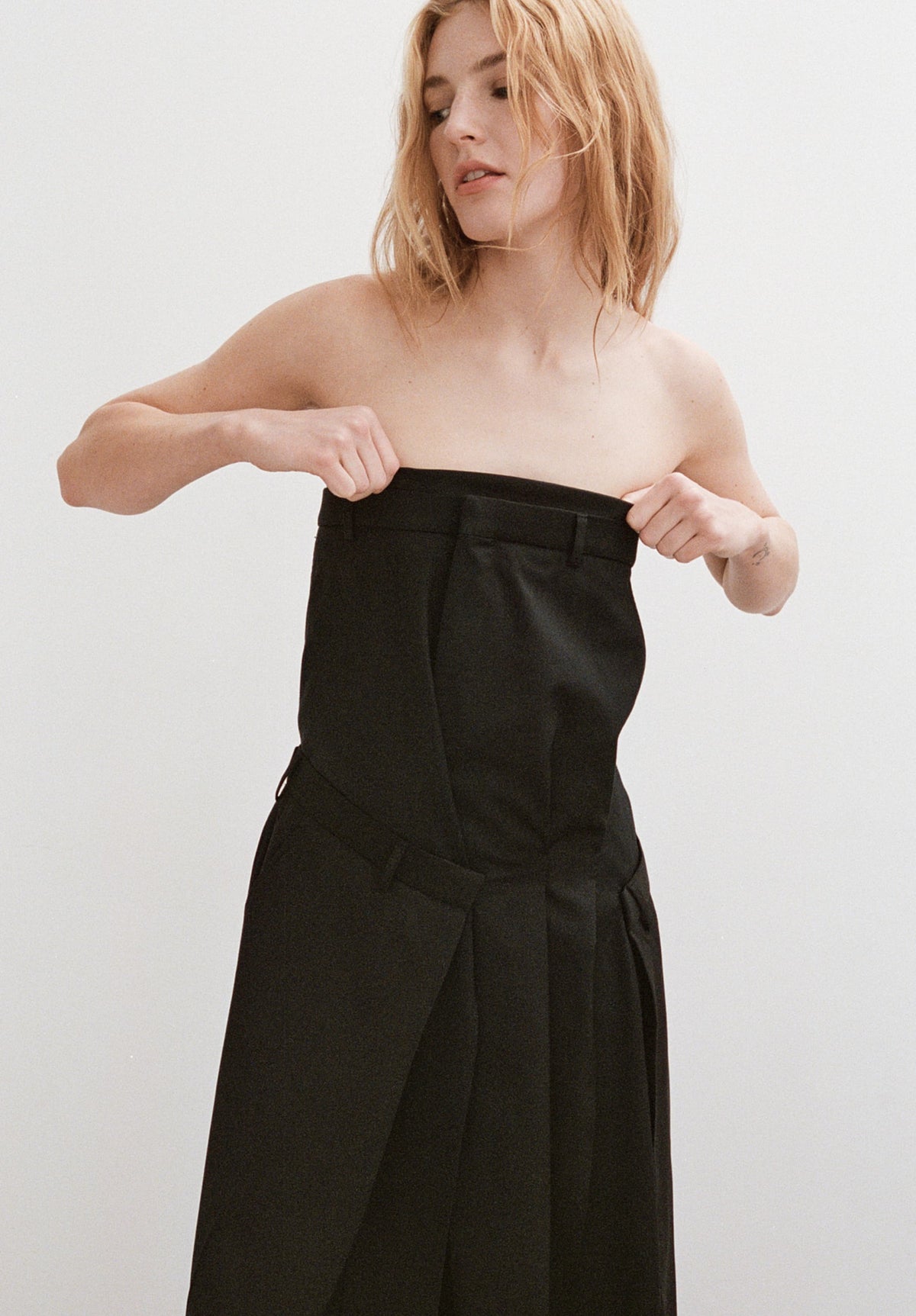 Ravel Draped Tailored Dress