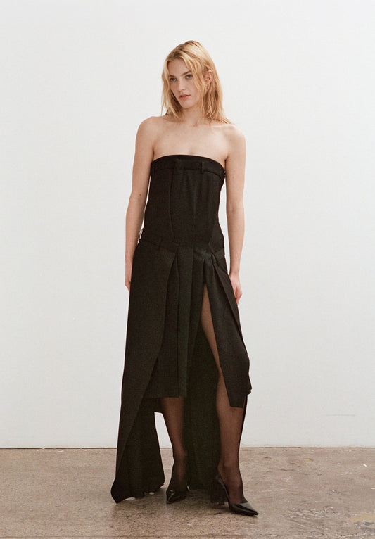 Ravel Draped Tailored Dress