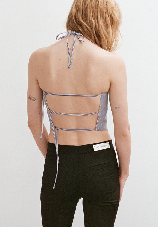 Ridge Shirting Corset Top