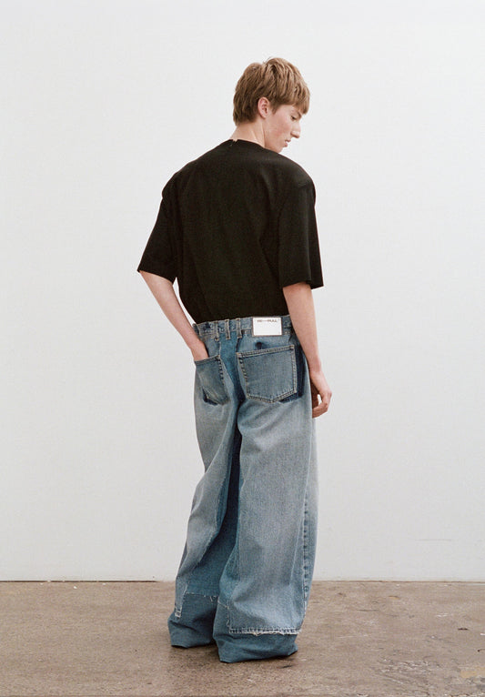 Scalar Baggy Trompe-l'œil Jeans