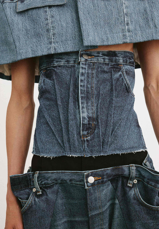 Bind Denim Corset Belt