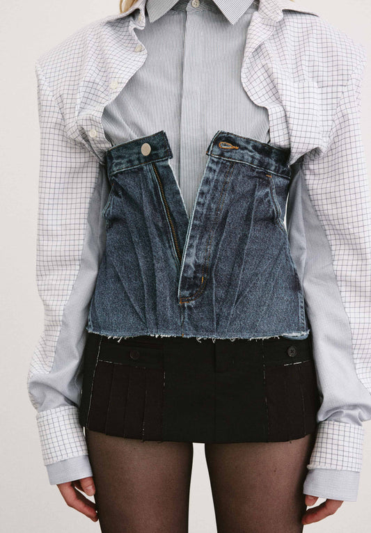 Bind Denim Corset Belt