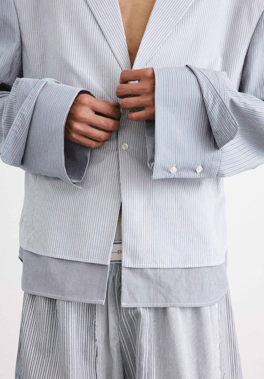 Duplen Layered Shirting Blazer