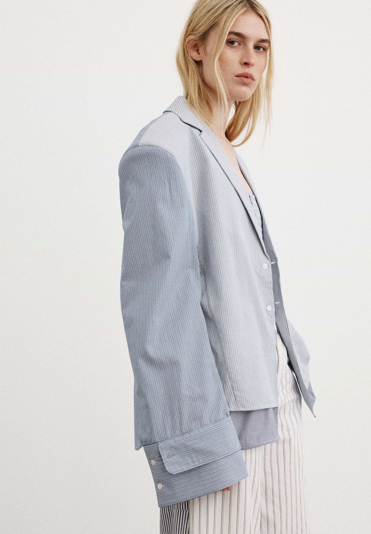 Duplen Layered Shirting Blazer