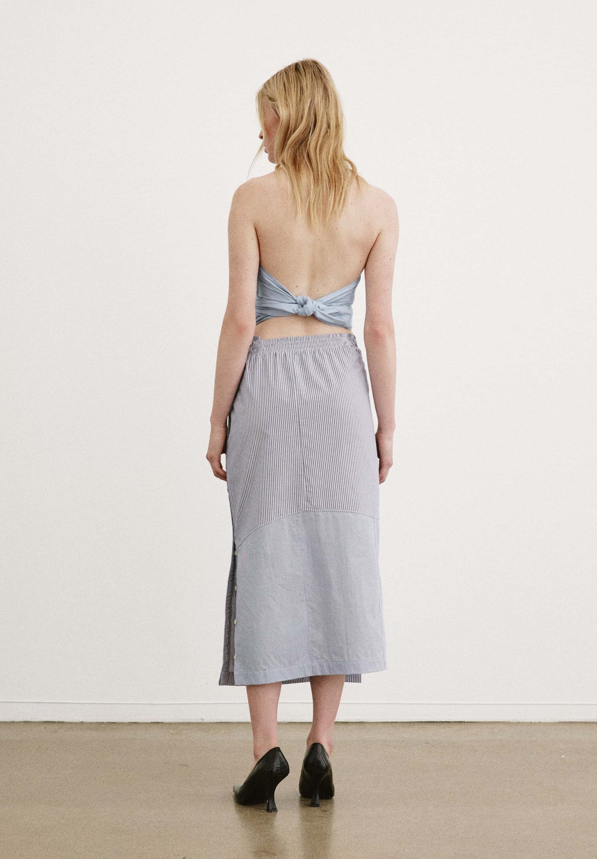 Hinge Convertible Shirting Wrap Skirt