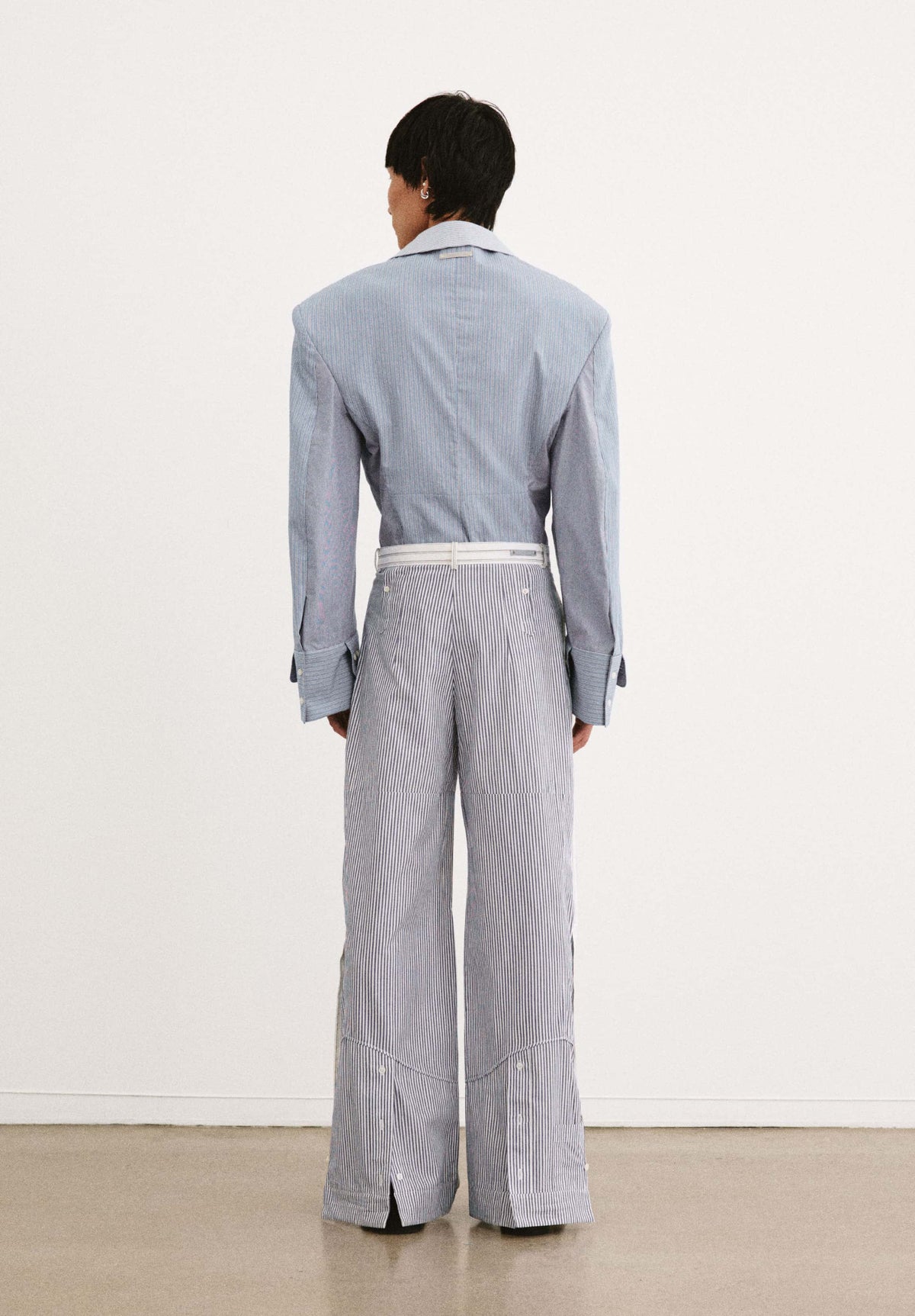Orthen Wide Leg Shirting Trouser