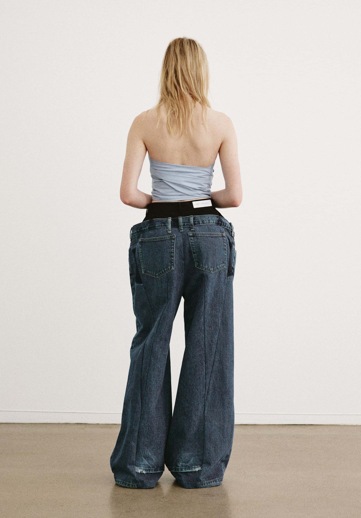 Reeve Strapless Shirting Top