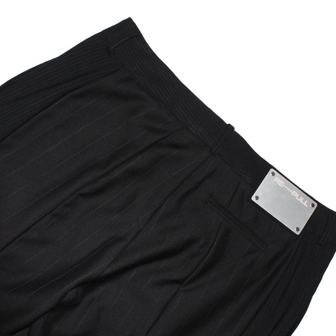 Pinstripe Sumi Paneled Trouser - Size 3